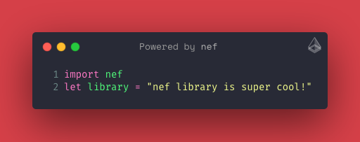 Example: use of nef library